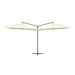 Double Parasol With Steel Pole 250x250 Cm Sand White Aitxo