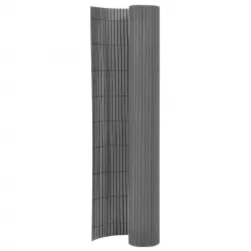 Double-sided Garden Fence 110x400 Cm Grey Toiolb