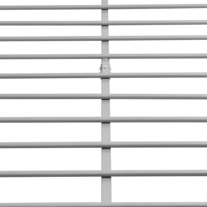 Double Size Bed Frame Grey Metal Xaiant
