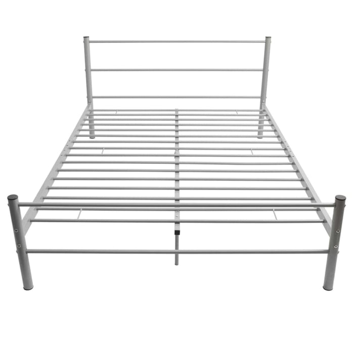 Double Size Bed Frame Grey Metal Xaiant