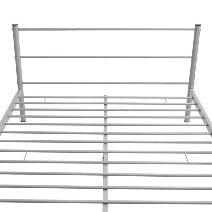 Double Size Bed Frame Grey Metal Xaiant