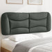 Double Size Headboard Cushion Dark Grey 137 Cm Fabric Tiapit