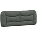 Double Size Headboard Cushion Dark Grey 137 Cm Fabric Tiapit