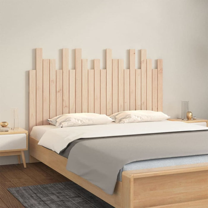 Double Size Wall Headboard 140x3x80 Cm Solid Wood Pine