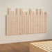 Double Size Wall Headboard 140x3x80 Cm Solid Wood Pine