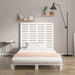 Double Size Wall Headboard White 141x3x91.5 Cm Solid Wood