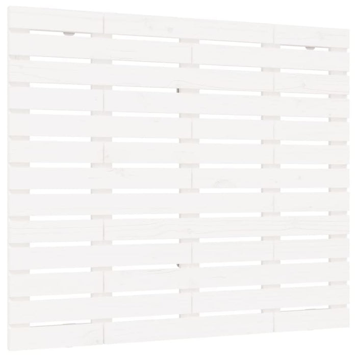 Double Size Wall Headboard White 141x3x91.5 Cm Solid Wood