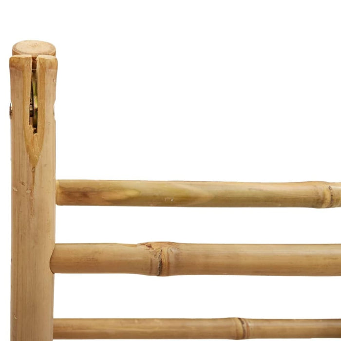 Double Towel Ladder With 4 Rungs 90x50x100 Cm Bamboo Tlnbtl