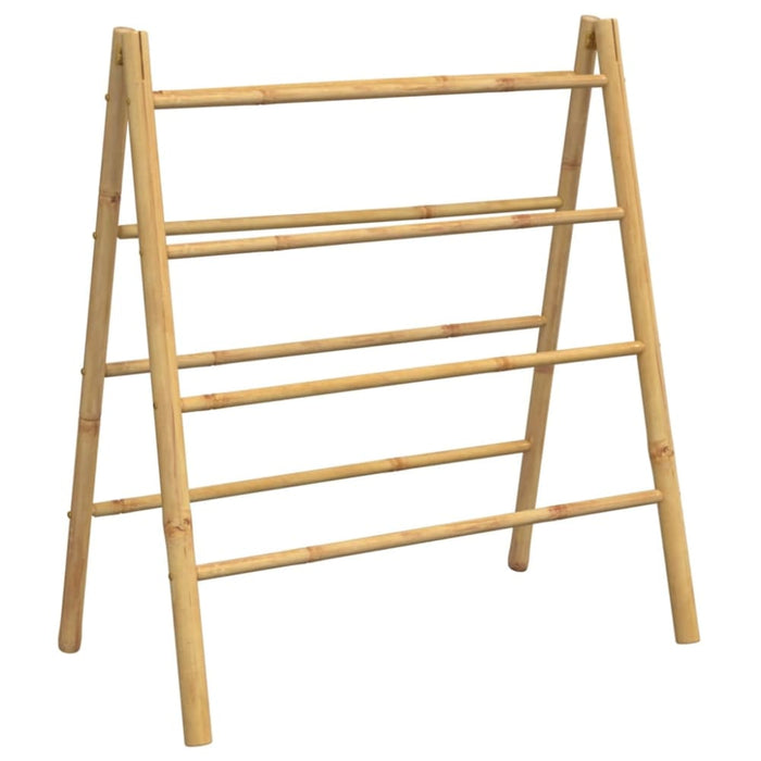 Double Towel Ladder With 4 Rungs 90x50x100 Cm Bamboo Tlnbtl