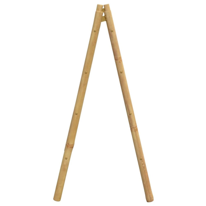 Double Towel Ladder With 4 Rungs 90x50x100 Cm Bamboo Tlnbtl