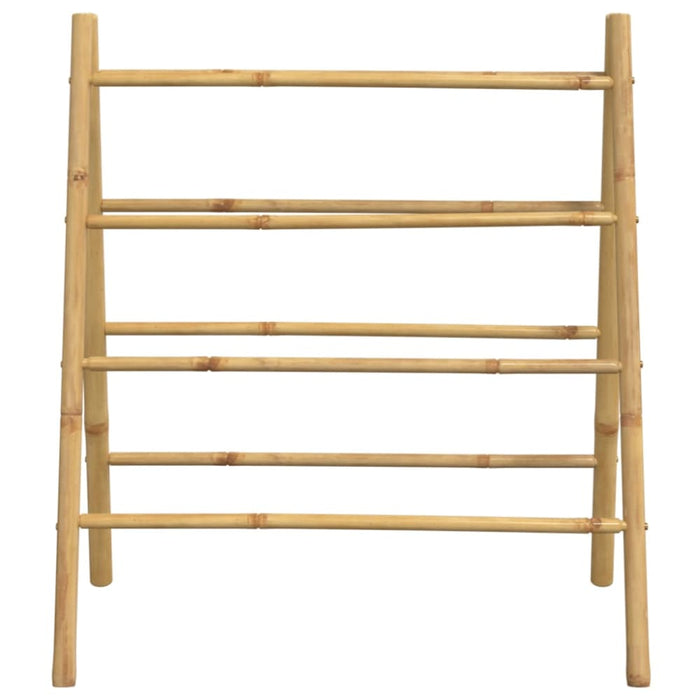 Double Towel Ladder With 4 Rungs 90x50x100 Cm Bamboo Tlnbtl