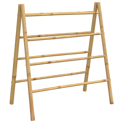 Double Towel Ladder With 4 Rungs 90x50x100 Cm Bamboo Tlnbtl