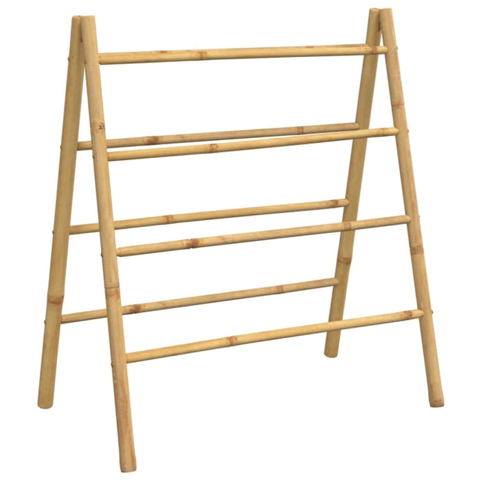 Double Towel Ladder With 4 Rungs 90x50x100 Cm Bamboo Tlnbtl