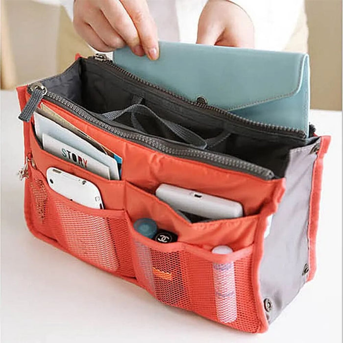 Double Zip Multifunctional Storage Bag Large Capacity