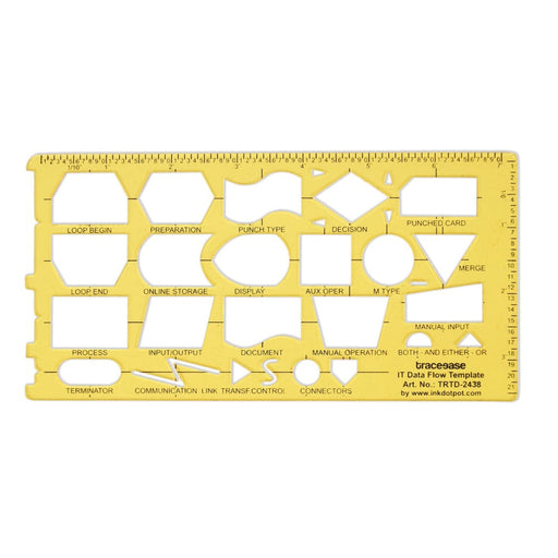 Drafting Tools It Data Flow Stencils Technical Drawing