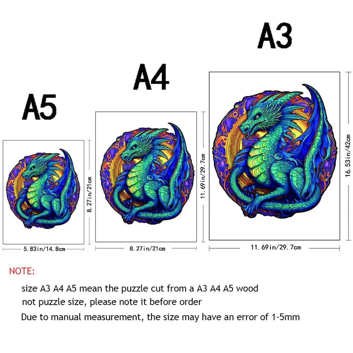 Dragon Puzzle Diy Wooden Game