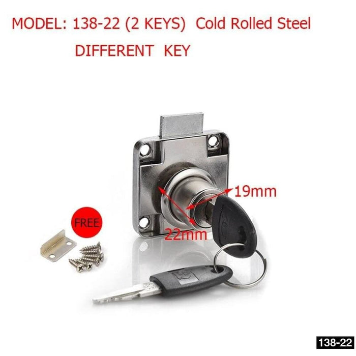 Drawer Lock Wardrobe Cam Locks With 2 Keys