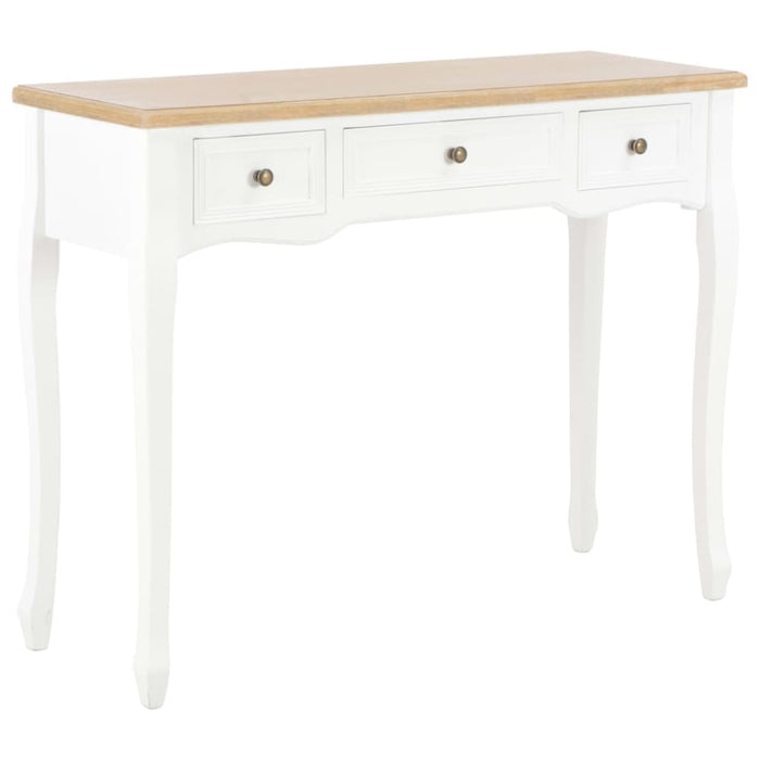 Dressing Console Table With 3 Drawers White Xnbbaa