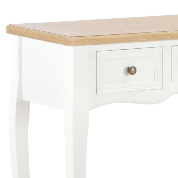 Dressing Console Table With 3 Drawers White Xnbbaa