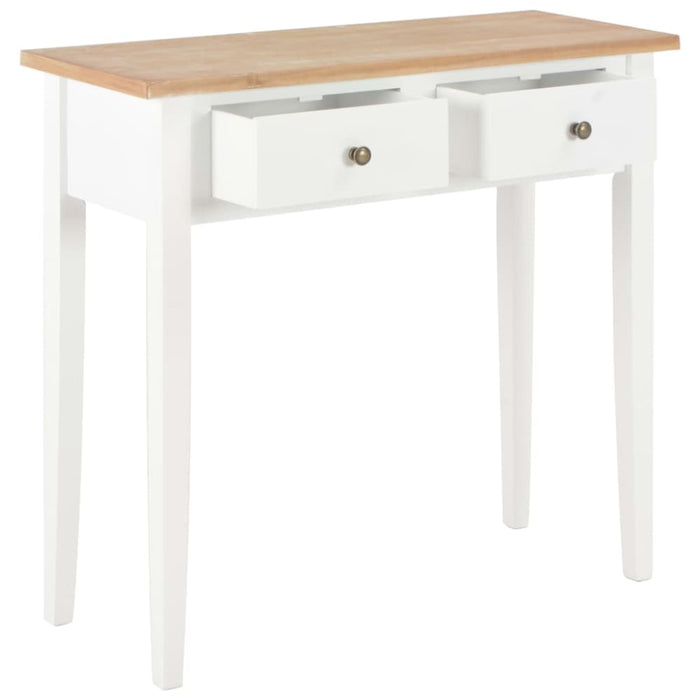 Dressing Console Table White 79x30x74 Cm Wood Xnbbpt