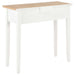 Dressing Console Table White 79x30x74 Cm Wood Xnbbpt