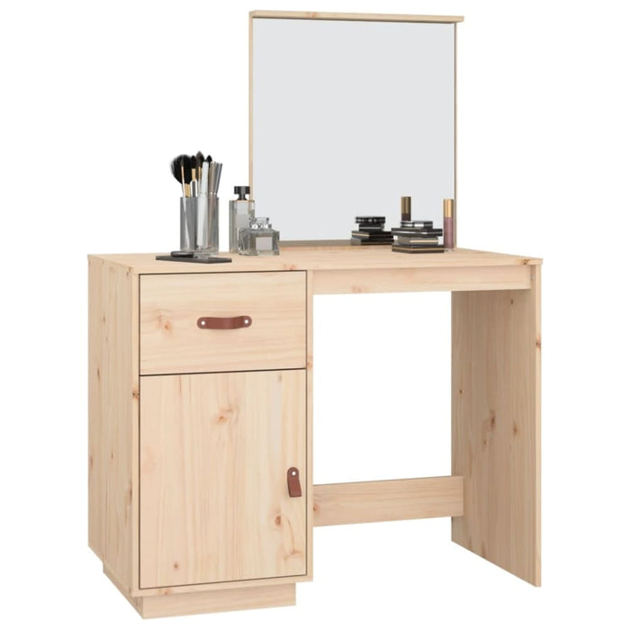 Dressing Table 95x50x134 Cm Solid Wood Pine Nxbbni