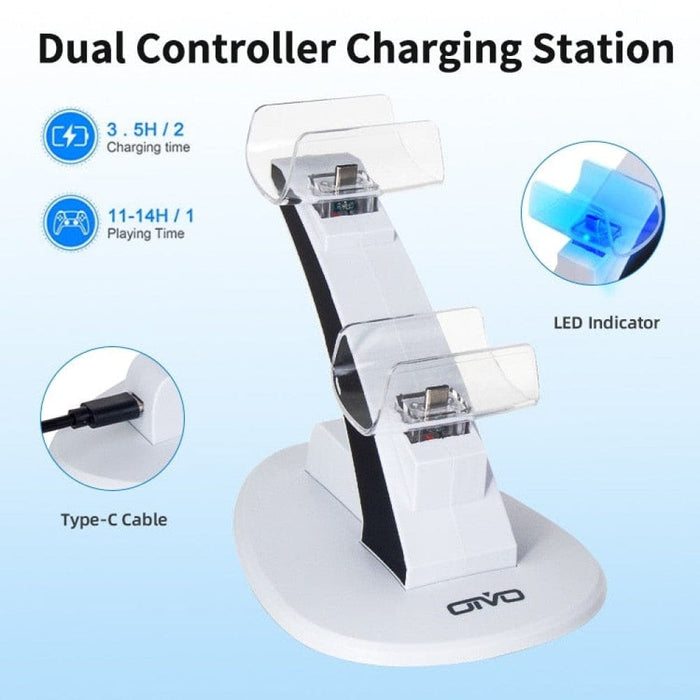 Dual Controller Fast Charger Dock Station For Ps5