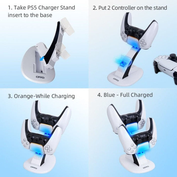 Dual Controller Fast Charger Dock Station For Ps5