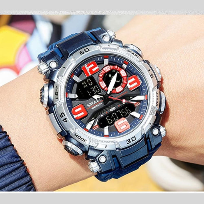 Dual Display Led Digital Quartz Watch