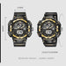 Dual Display Quartz Movement Digital Led Watch