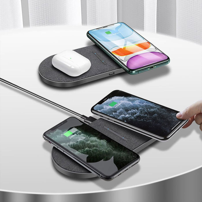 15w Dual Fast Wireless Charging Pad