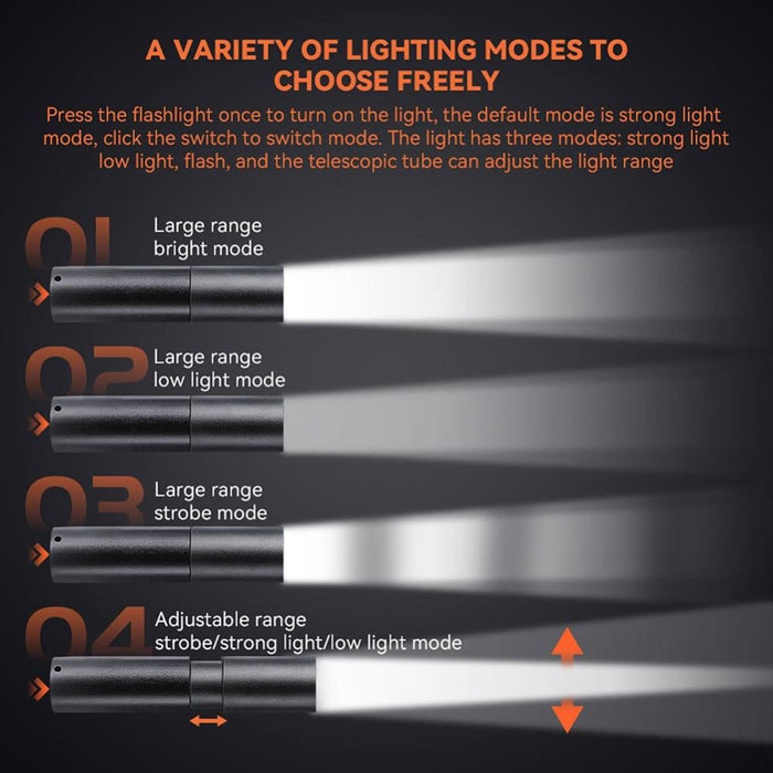 Dual Flashlight Arm Searchlight With Increased Tripod