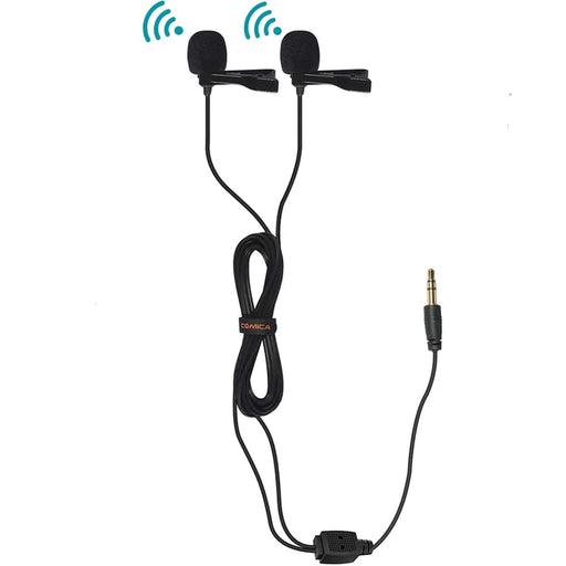 Cvm-d02 Dual Lavalier Lapel Microphone Clip-on Interview