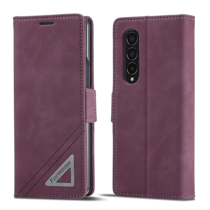 Dual Side Buckle Leather Phone Cover For Samsung Galaxy z