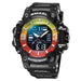 Dual Time Display Sport Wristwatch With Led Light