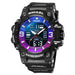 Dual Time Display Sport Wristwatch with Led Light