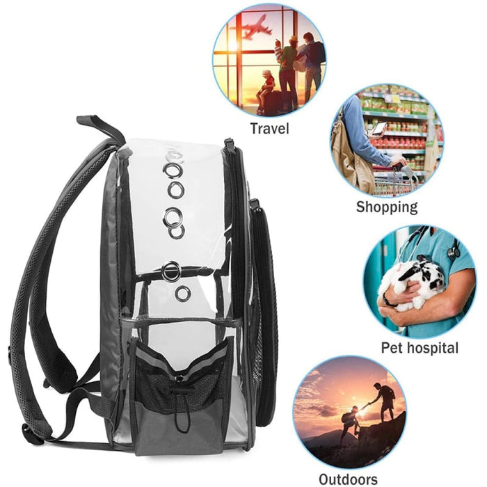 Durable Breathable Padded Shoulder Strap Transparent Small