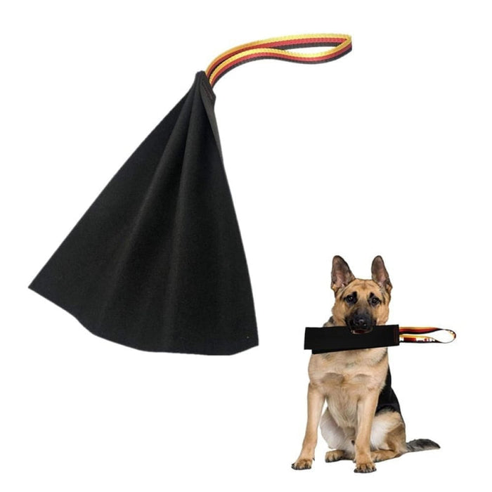 Durable Dog Chew Handle Leather Rag Toy For Pet Training