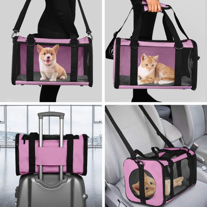 Durable Collapsible Removable Pet Carrier Travel Bag