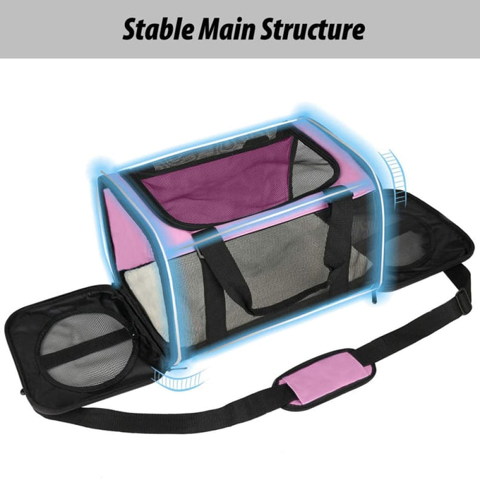 Durable Collapsible Removable Pet Carrier Travel Bag