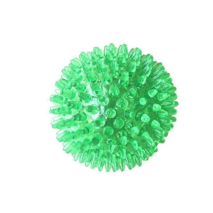 Durable Elastic Teeth Cleaning Squeak Chew Dog Ball Toy