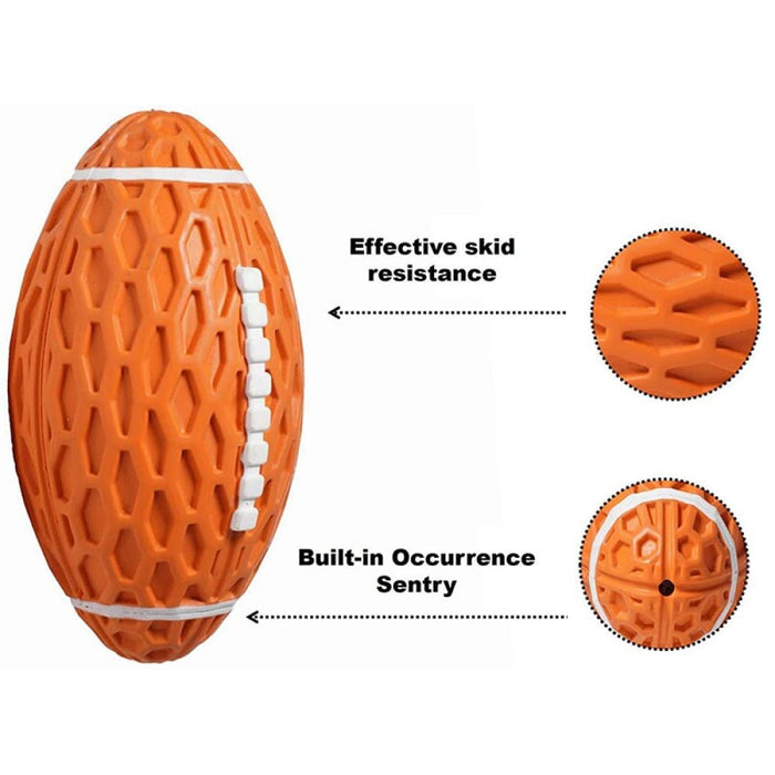 Durable Nontoxic Floatable Squeaky Rubber Chew Ball