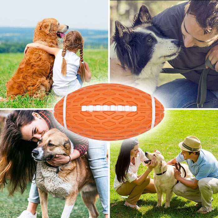 Durable Nontoxic Floatable Squeaky Rubber Chew Ball