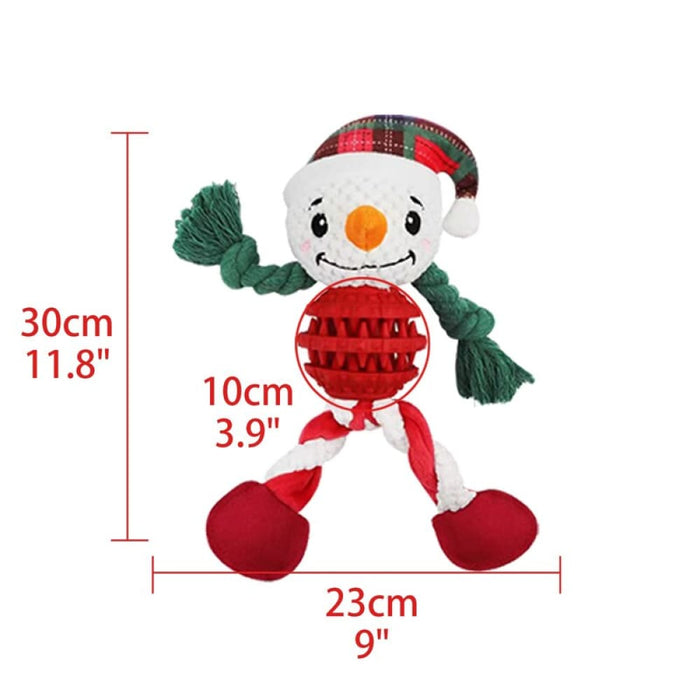 Durable Squeaky Christmas Dog Chew Toys For Small Medium