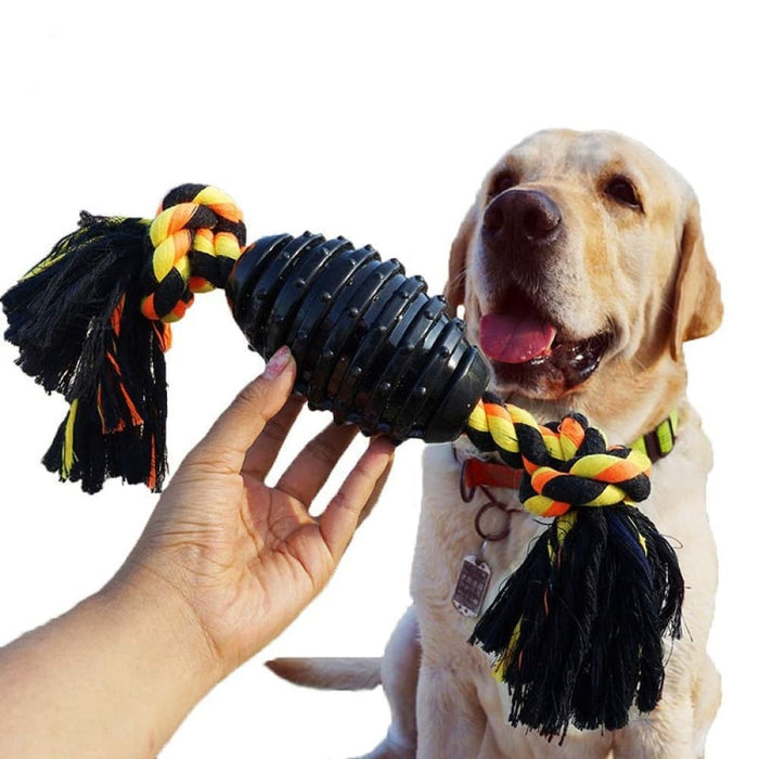 Durable Teeth Cleaning Rope Toy Ball Dog Chew Toys