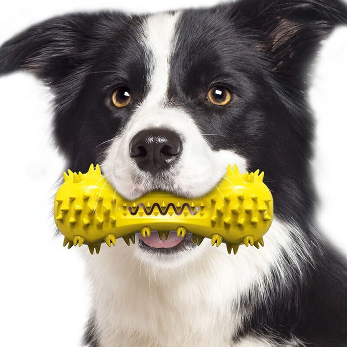 Durable Teeth Cleaning Rubber Chew Pet Toy For Aggressive