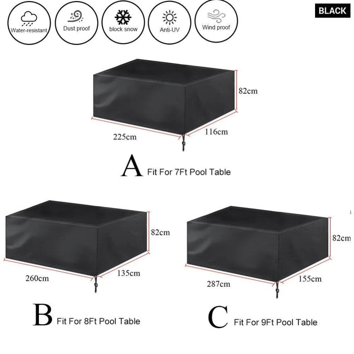 Dustproof Waterproof 7 8 9 Foot Outdoor Full Pool Solid