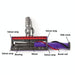 For Dyson V8 V10 50w Motor-triangle Head Vacuum Cleaner