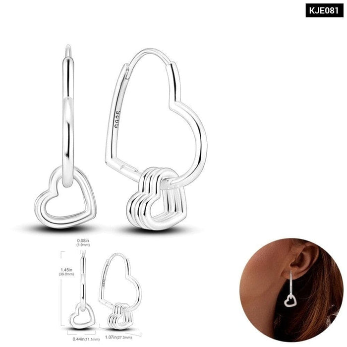 Earrings For Women 925 Sterling Silver Original Charm