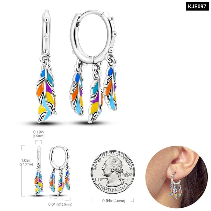 Earrings For Women 925 Sterling Silver Original Charm